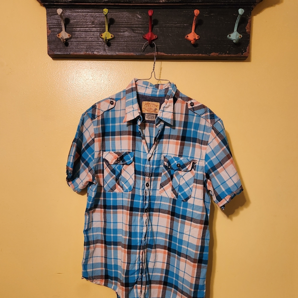 J.A.C.H.S plaid womens shirt